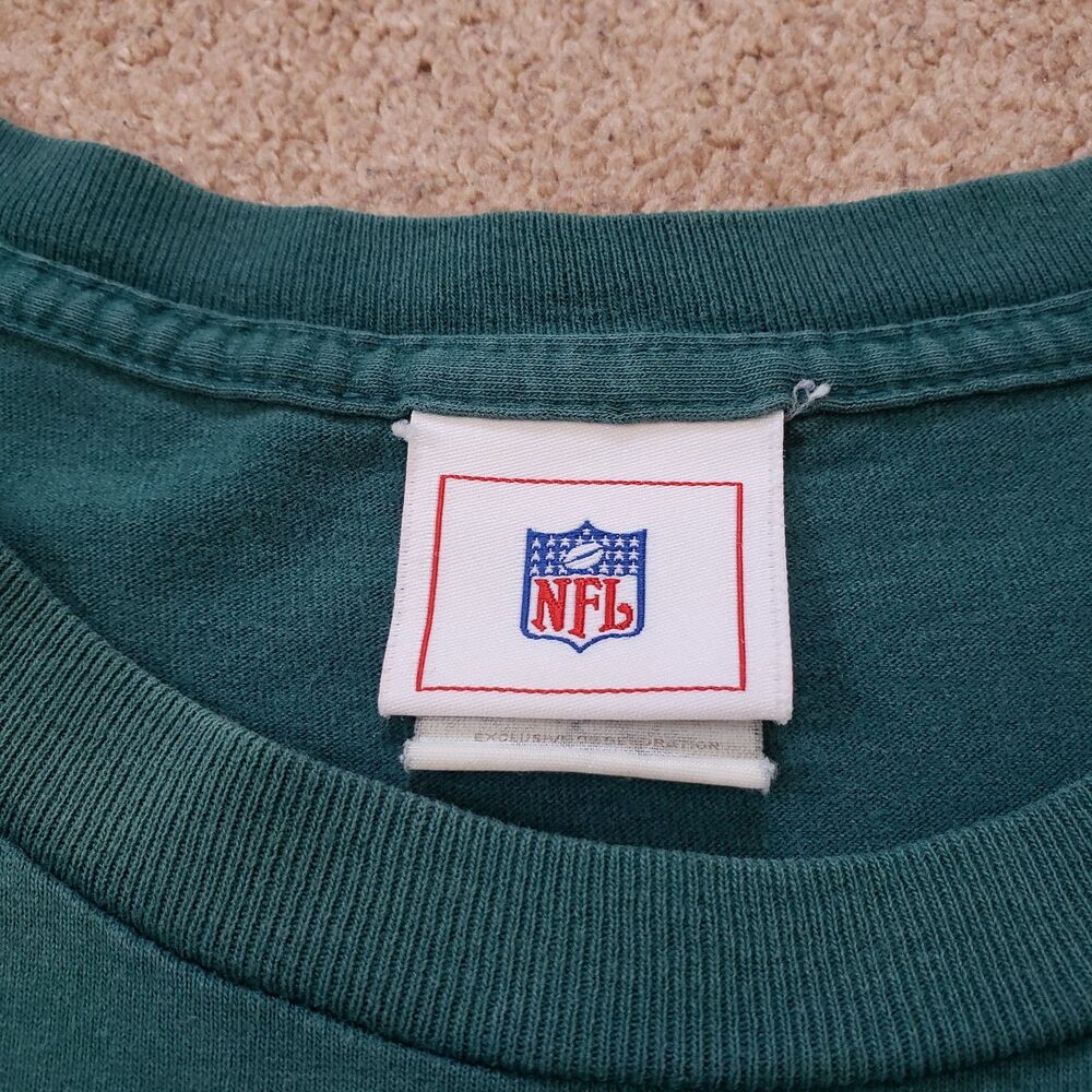 Vintage Y2K Philadelphia Eagles Football Sz 2XL-3XL Mens Faded Green Tank Top - Picture 4 of 8